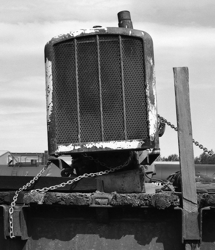 Ship Creek Junk Yard Radiator-1 BW.jpg